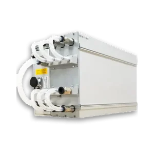 Bitmain Antminer S19 Pro+ Hydro 191Th Bitcoin Miner Long Front to Back Diagnol Miner Image
